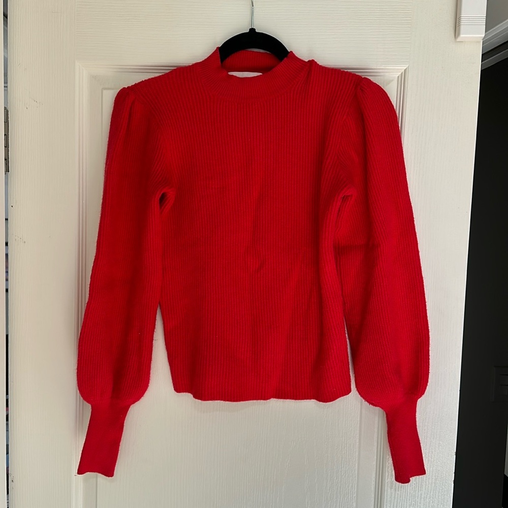 LINE + DOT anthropology red sweater size XS